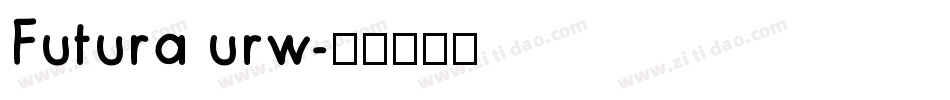 Futura urw字体转换